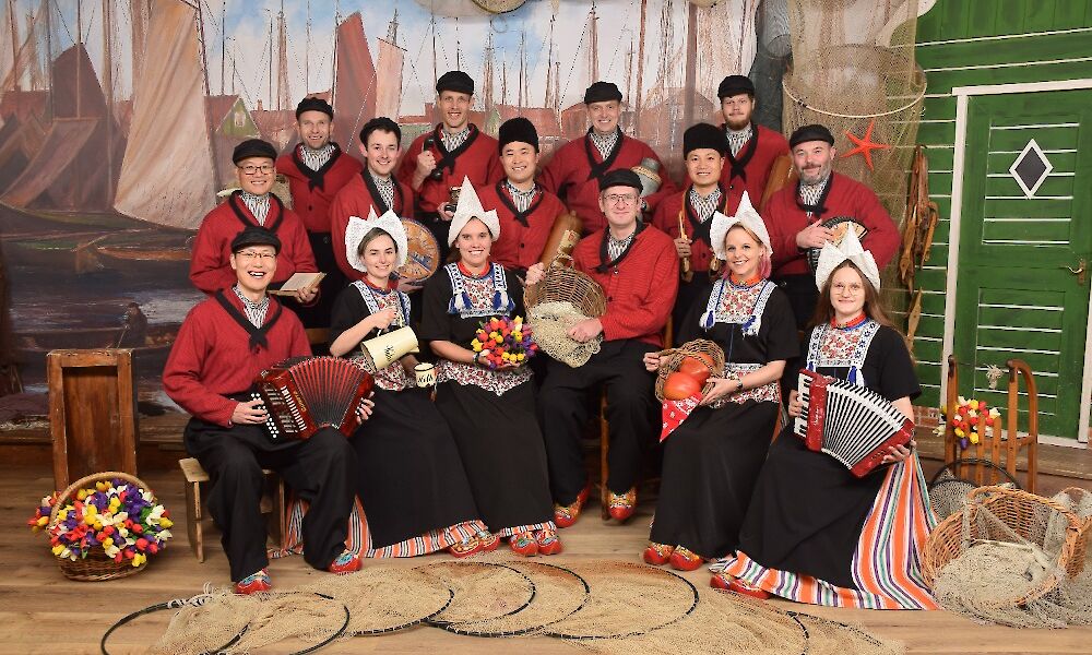 Foto in Volendams kostuum